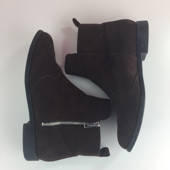 H&M faux suede ankle boots size US 7 - Picture 6 of 8